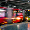 Foto de un bus de TransMilenio