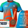 kit de carrera de la Carrera de la Solidaridd 2026 que incluye camiseta, número de competidor, medalla y tula.