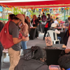 Foto de una feria de emprendedores en Bogotá.
