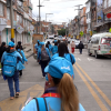 Foto de gestores de bienestar en una calle de Bogotá