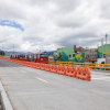 Foto de la habilitación parcial del nuevo puente de Venecia, al sur de Bogotá.