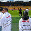 Gestores de Goles en Paz en el estadio El Campín.