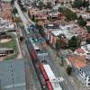 Foto de un frente de obra del Metro Bogotá