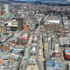 Foto de un frente de obra del Metro de Bogotá