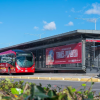 Foto de una estación de TransMilenio