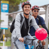 personas recorriendo en bicicletas tramos de la Ciclovía de Bogotá