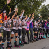 1.320 patinadores en la ciclovía de Bogotá