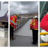Foto de personal del IDU revisando puentes en Bogotá