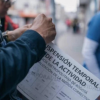 Foto de funcionarios del distrito en operativo de seguridad