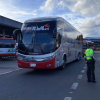Foto de un bus intermunicipal en una de las sedes de Terminal de Transporte