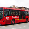 Foto de un bus de TransMilenio