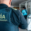 Foto de funcionarios del distrito en operativo de seguridad 