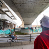 Foto de verificación del estado de los puentes en Bogotá