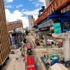 Foto de un frente de obra del Metro 