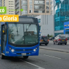Foto de un bus de TransMilenio en Bogotá.