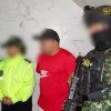 Foto de la captura de una personas señalada de extorsión y secuestro.