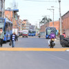 Foto de la entrega de vías y espacio público en Engativá, al noroccidente de Bogotá.