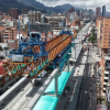 Foto de un frente de obra del Metro de Bogotá
