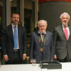 Foto del homenaje a Luis Carlos Sarmiento Angulo en Bogotá.
