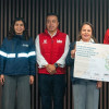 Foto de la firma del convenio que plantea construcción de nuevas vías de acceso a Bogotá con apoyo del municipio de Funza.