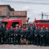 Foto de unos Bomberos de la localidad de Tunjuelito 