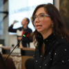 Foto de la secretaria Distrital de Hacienda, Ana María Cadena, en la pleneria del Concejo de Bogotá.