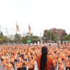 Foto de atletas de la carrera Bodytech en Bogotá.