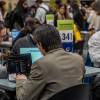 Foto de una feria para empresarios en Bogotá.