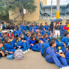 Foto de un grupo de estudiantes en una jornada de prevención 
