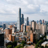 Foto panorámica del centro de Bogotá.