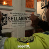 Foto de la imposición de sellamiento de un establecimiento tras operativo en la localidad de San Cristóbal en el sur de Bogotá.