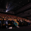 Imagen de personas en las salas de cine de la Cinemateca de Bogotá