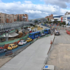 Foto de un frente de obra de la avenida 68