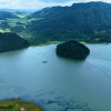 Foto panorámica del embalse de El Neusa