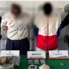 Foto de dos personas capturadas por la Policía 