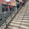 Foto de unas escaleras renovadas en la localidad de Ciudad Bolívar 