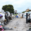 Toneladas de residuos acumuladas en ronda del río Fucha.