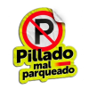 Logo de Pillado Mal Parqueado campaña de Secretaría de Movilidad