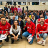 El alcalde Mayor de Bogotá, Carlos Fernando Galán, y la secretaria de Planeación, Úrsula Ablanque y el secretario General, Miguel Silva, con los 70 asambleístas de los Ciclos Deliberativos.