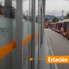 Foto de una estación de TransMilenio