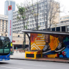 Foto de un bus de TransMilenio