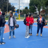 Personas en el parque Villa Mayor, ubicado en el sur de Bogotá.