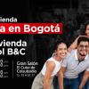 Imagen gráfica con el texto: plan de vivienda mi casa en Bogotá presente en Expovivienda Camacol 