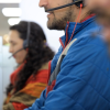 Foto de funcionarios hablando por telefono 