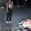 Mujer captada por cámaras de videovigilancia en el centro de Bogotá.
