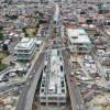Foto de un frente de obra del Metro de Bogotá