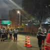 Foto de funcionarios del Distrito en un operativo de control