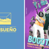 Afiche del musical infantil PIM PAU en el Teatro El Ensueño. Incluye el logo del teatro y una imagen promocional con tres integrantes del grupo, el texto “Bogotá, sábado 19 de sept., 5 p. m.” y “Gira Internacional 2026”.