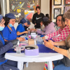 comunidad lgbti compartiendo en la localidad de los mártires