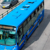 Foto de un bus de TransMilenio